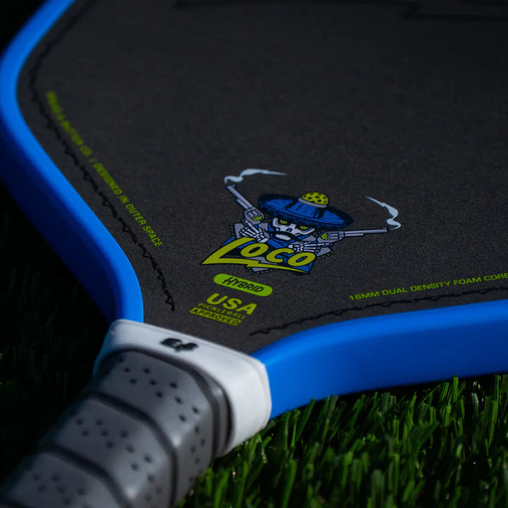The Loco 16mm Pickleball Paddle- Hybrid- Blue