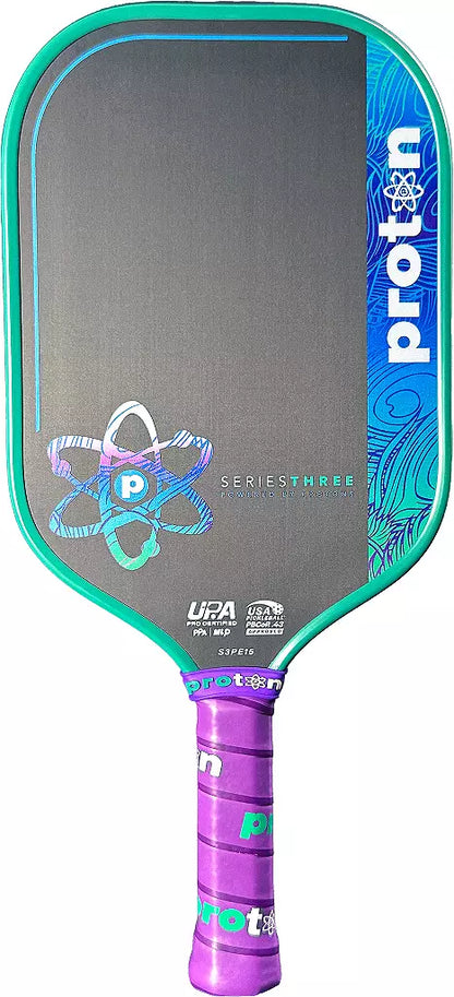 Proton Series Three Project Peacock Elongated Pickleball Paddle Proton Series Three Project Peacock Elongated Pickleball Paddle