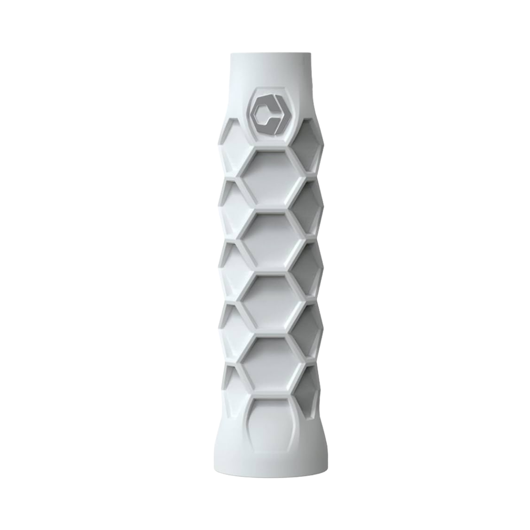 Pickleball Elongated Grip - 6 Inches Long - Regular Soft Feel - White