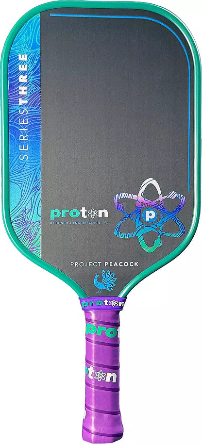 Proton Series Three Project Peacock Elongated Pickleball Paddle (Pre Order JAN 2026)