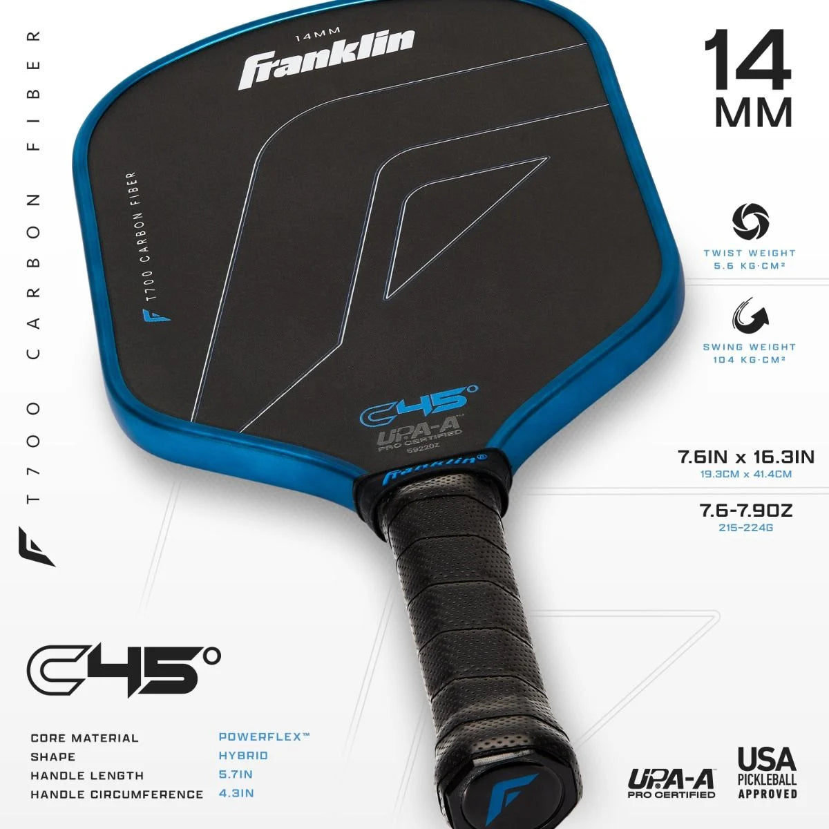 C45° CARBON FIBER PADDLE SERIES