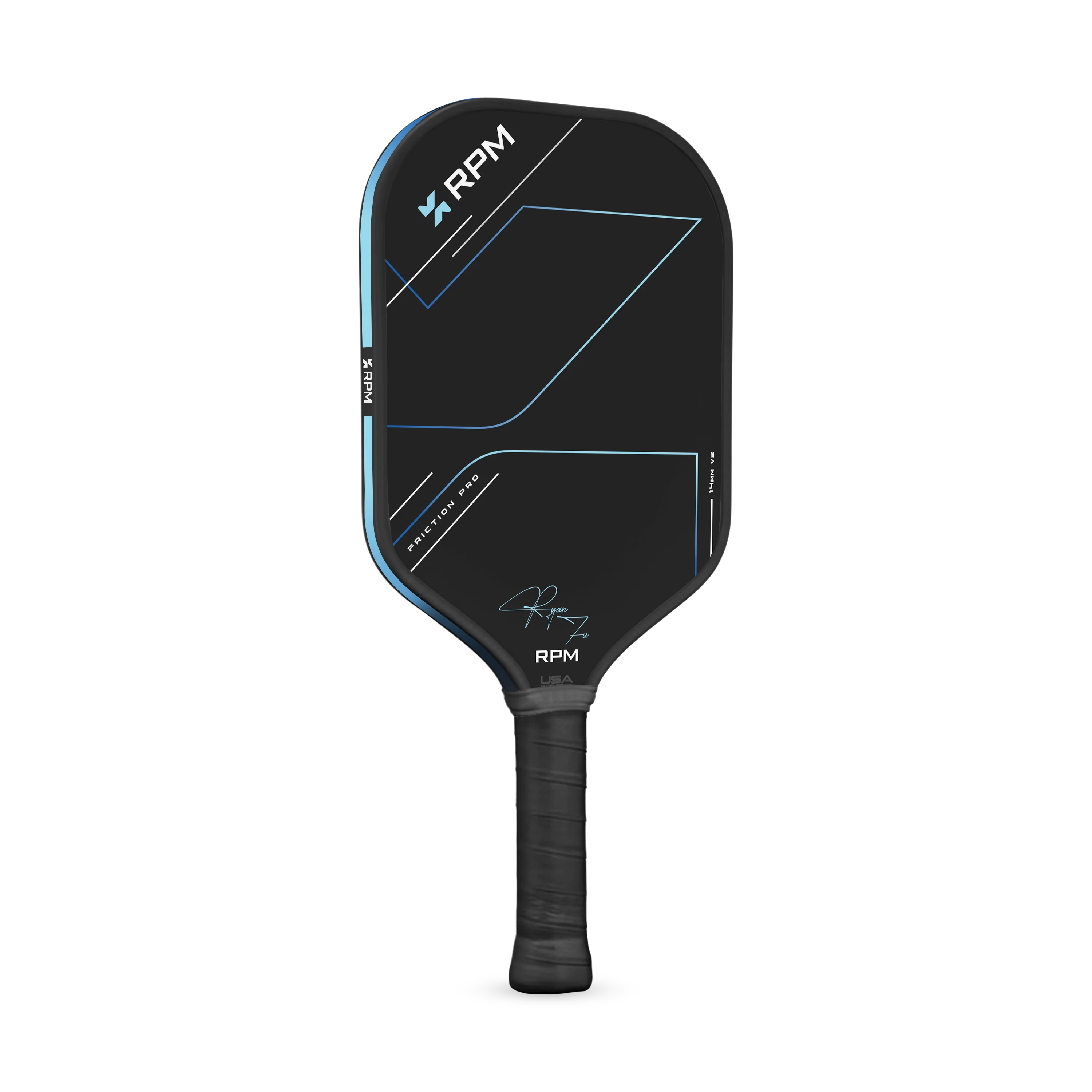 RPM FRICTION PRO 14MM ELONGATED V2 RYAN FU SIGNATURE PICKLEBALL PADDLE (PRE ORDER FEBRUARY)
